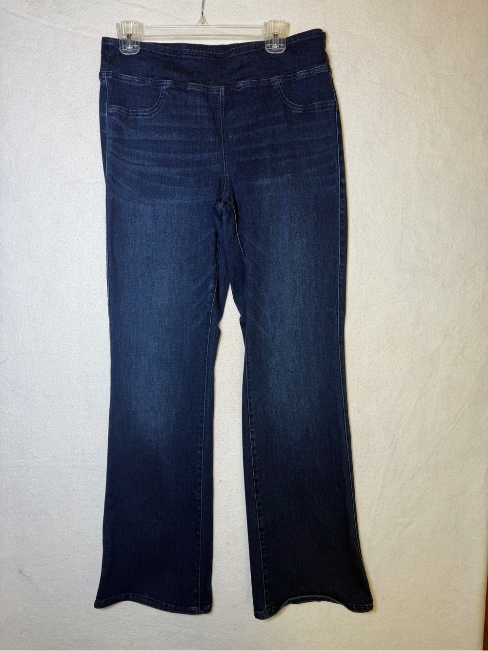 American Eagle Dark Wash Pull-On Bootcut Flare Jeans Size L Long